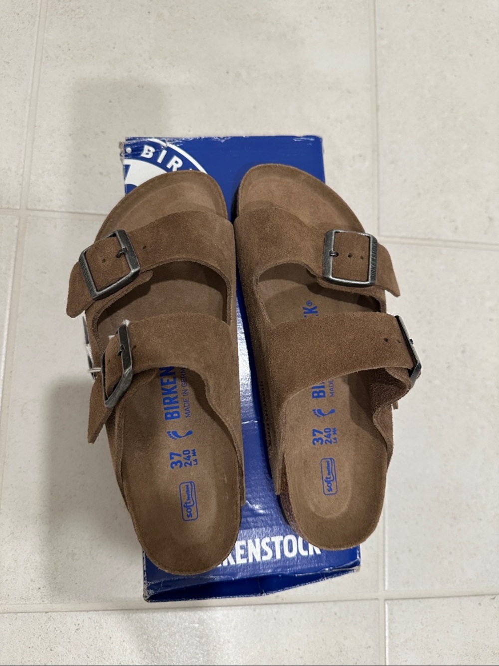 Birkenstock Arizona Soft Footbed color Dark Tea sz 37EUB (6-6.5US) BNWT